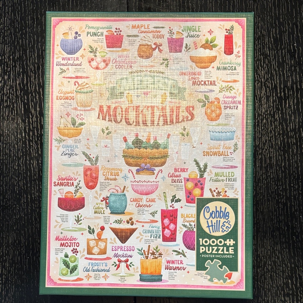 Cobble Hill Merry Mocktails 1000 piece puzzle